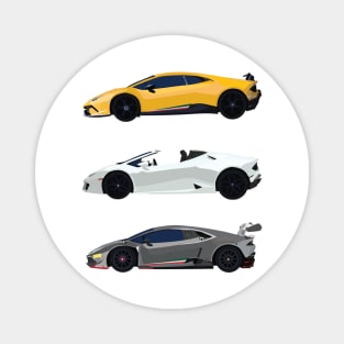 Minimalist Lamborghini Huracán variant Magnet